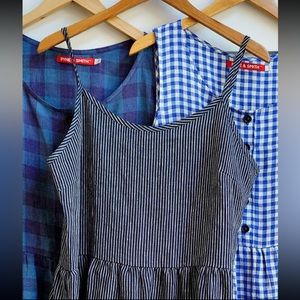 Pyne and Smith No. 34 Dress in Indigo Stripe